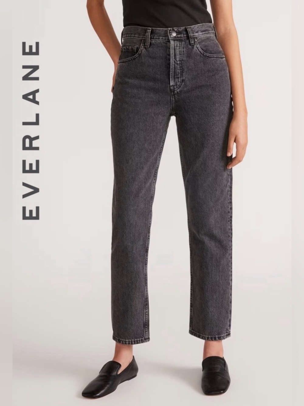 Everlane The High Rise Straight Jean 28 Ankle